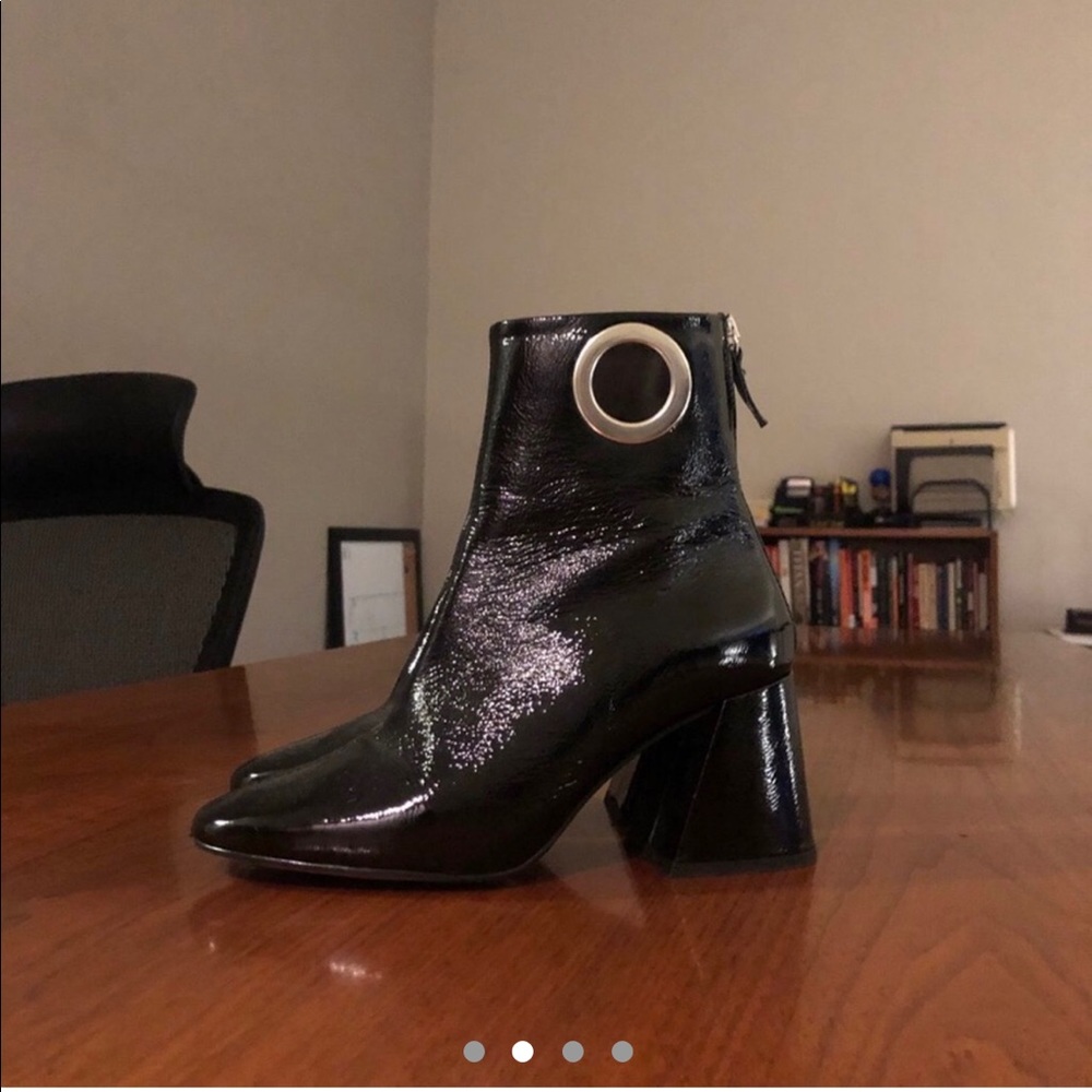 Black patent boots from TOPSHOP
